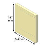 ASB14016B Parkray Brick, Rear, Left Hand |  Aspect 14 Boiler (Eco) 